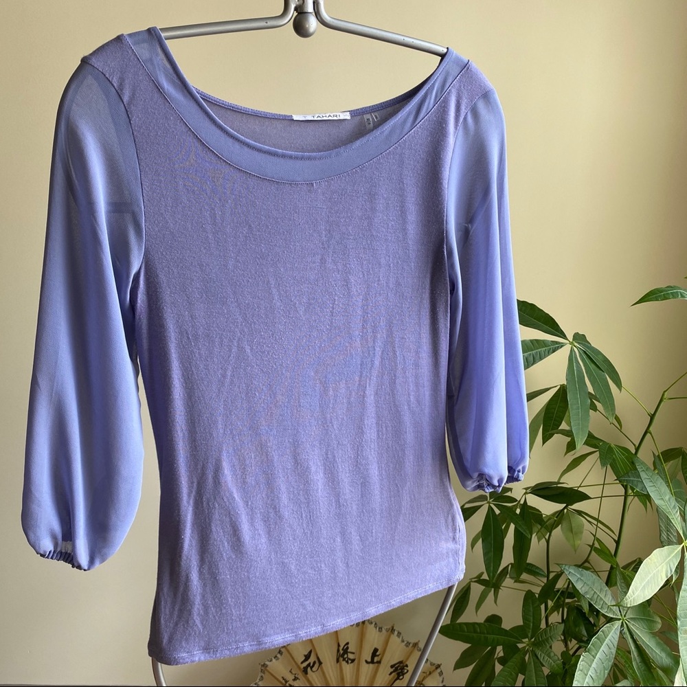 Tahari Lilac Top